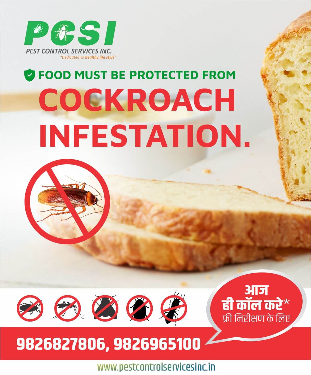 Cockroach Infestation Banner