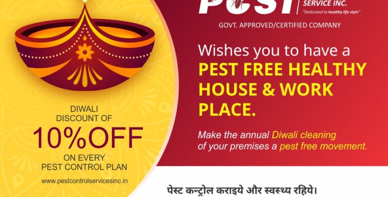 Pest Control Service Diwali 2020 Offer - 10% Off